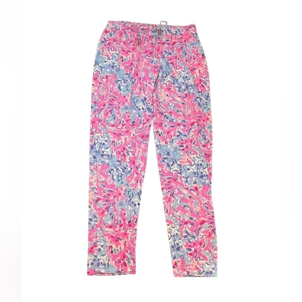 Lilly Pulitzer Drawstring Elastic Waist Lola Pants Size Small